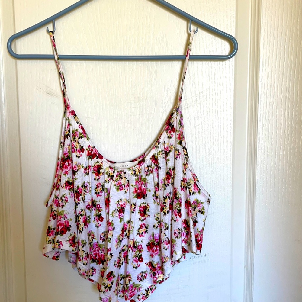 Floral cropped top